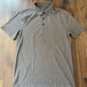 Lululemon Men's Gray Polo Shirt
